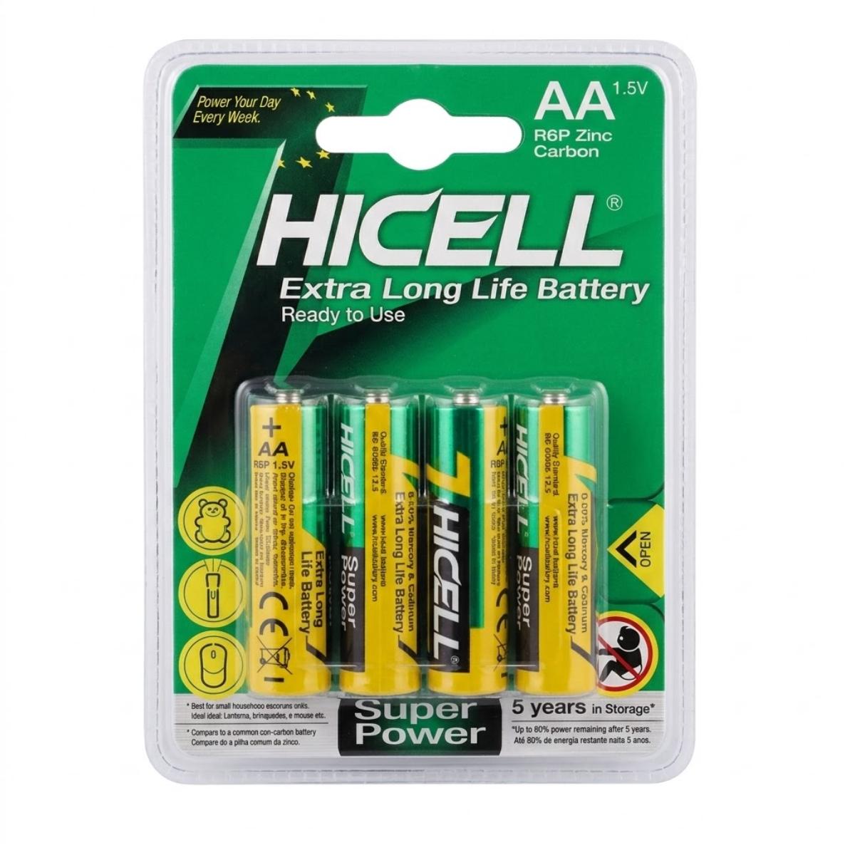 Hicell AA Battery 4 Piece