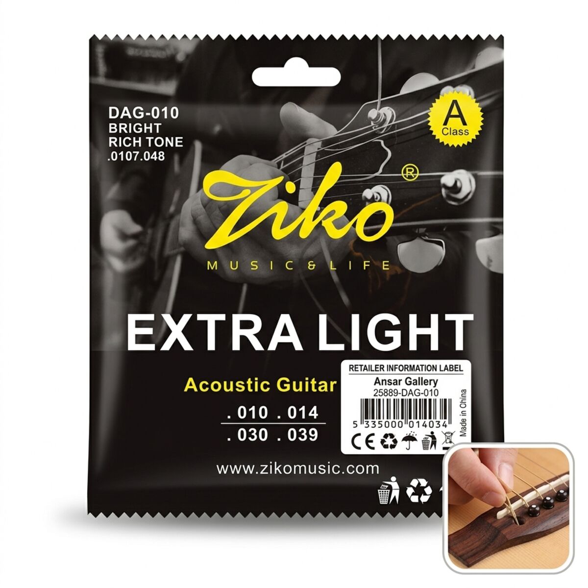Acoustic Guitar Strings 010