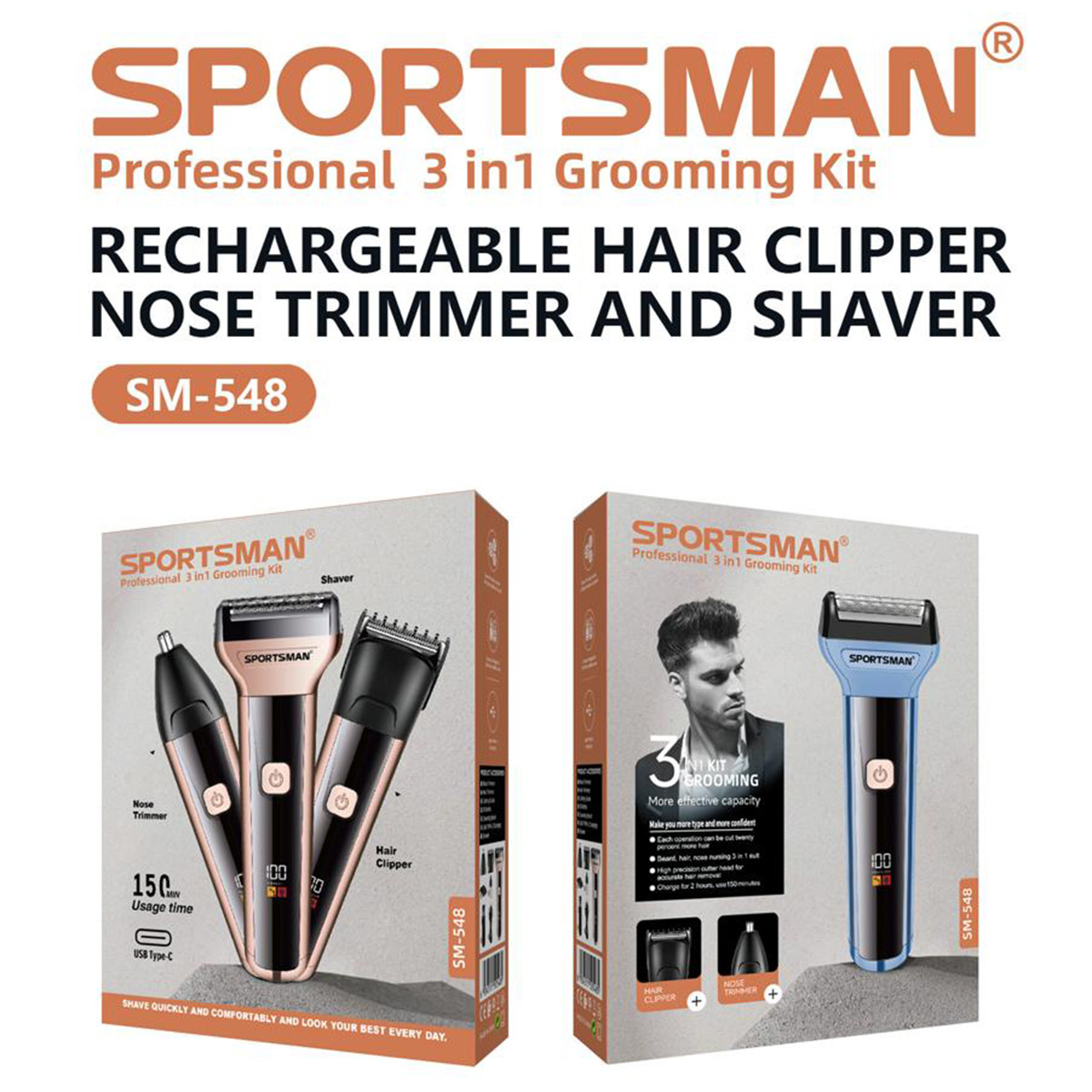 Men Shaver 3 in 1