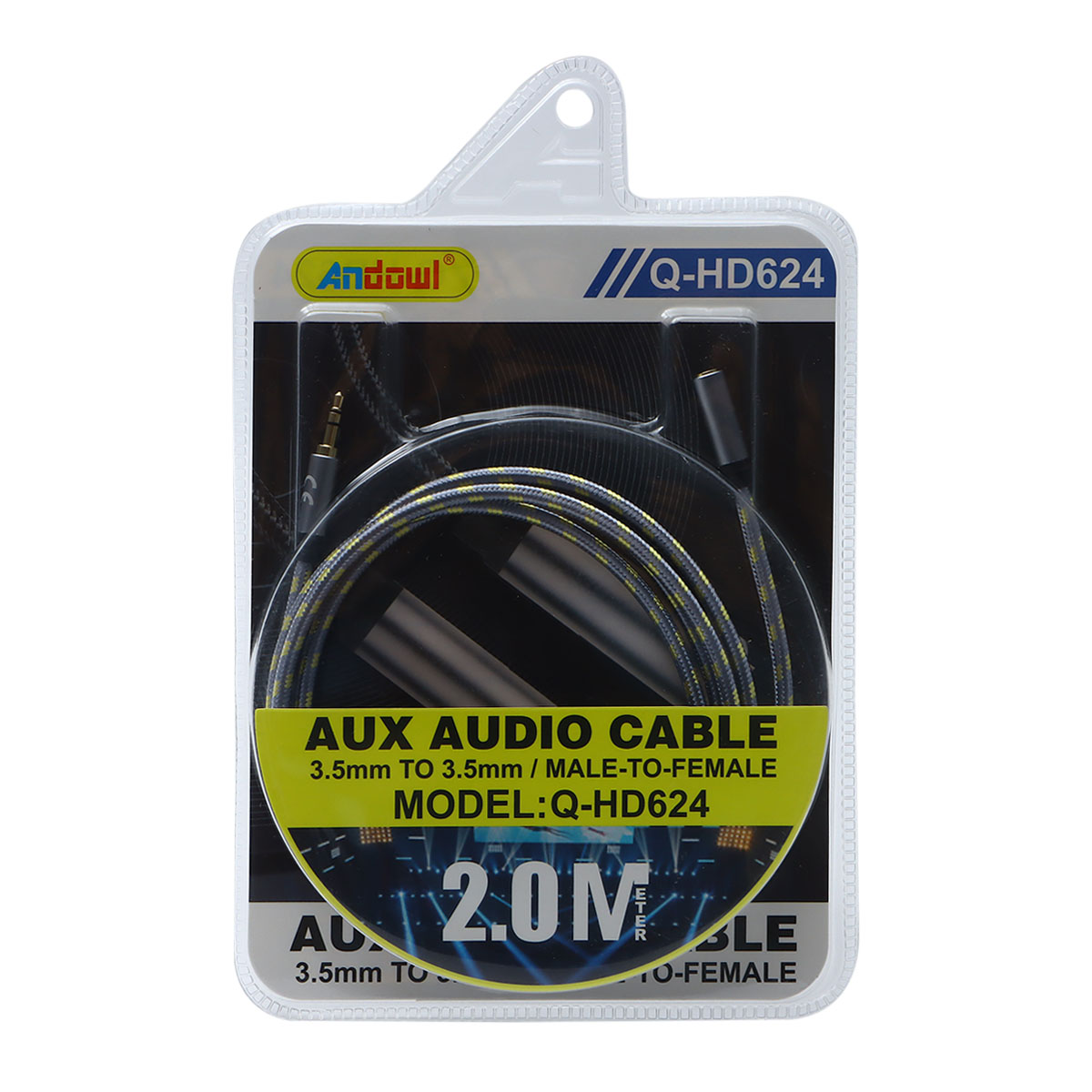 Andowl AUX Male to Female Audio Cable 2m
