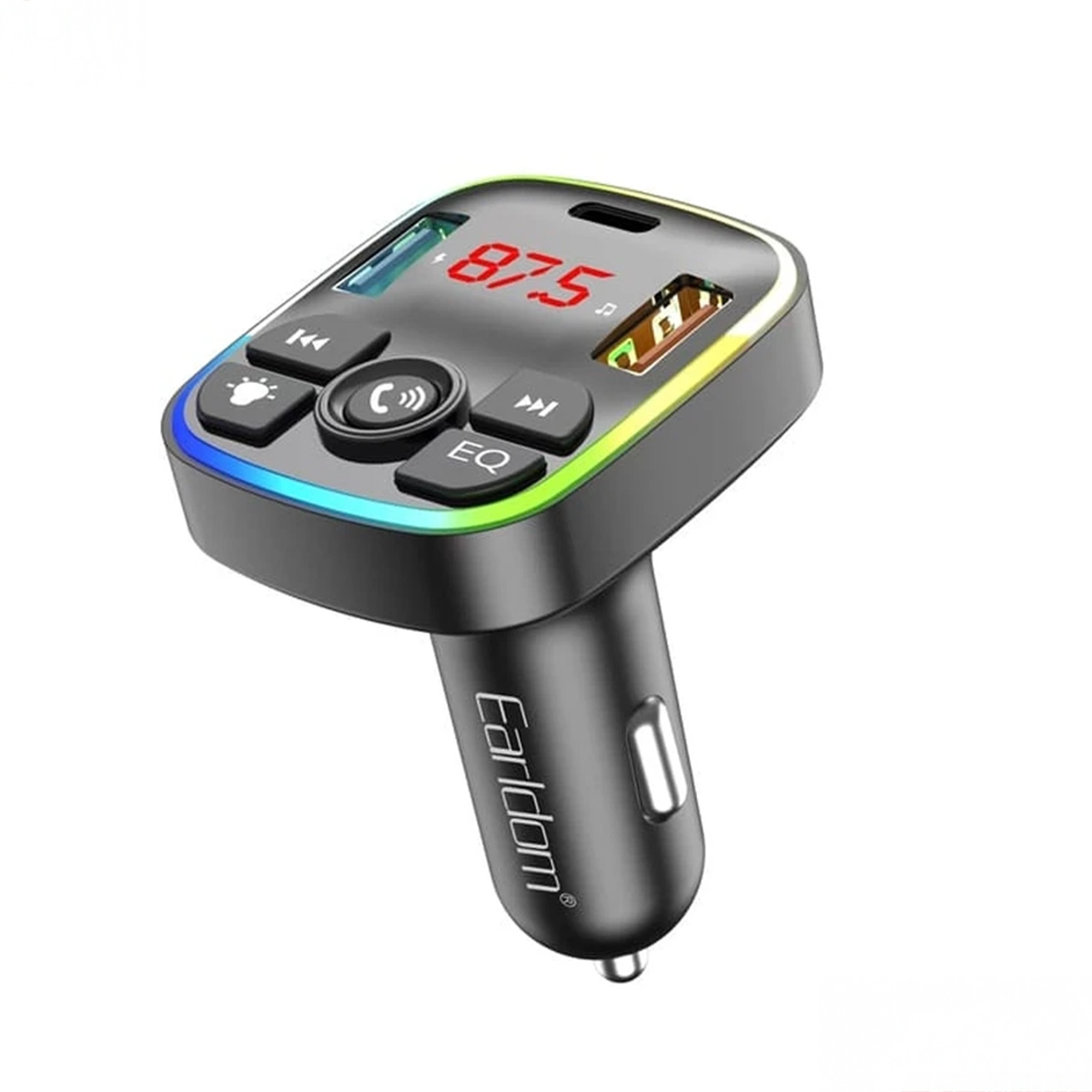 Earldom RGB Car Charger with Wireless Music Player