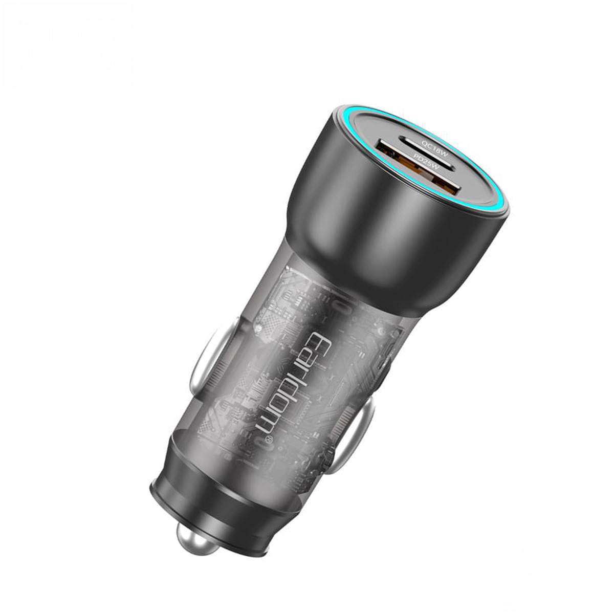 Earldom Transparent Dual-Port Car Charger