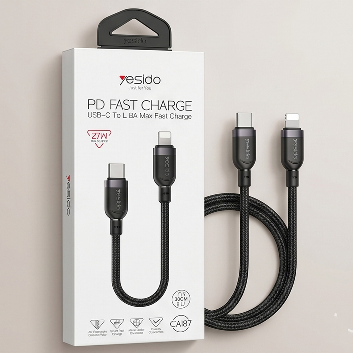 Type C to Lightning Cable 30cm