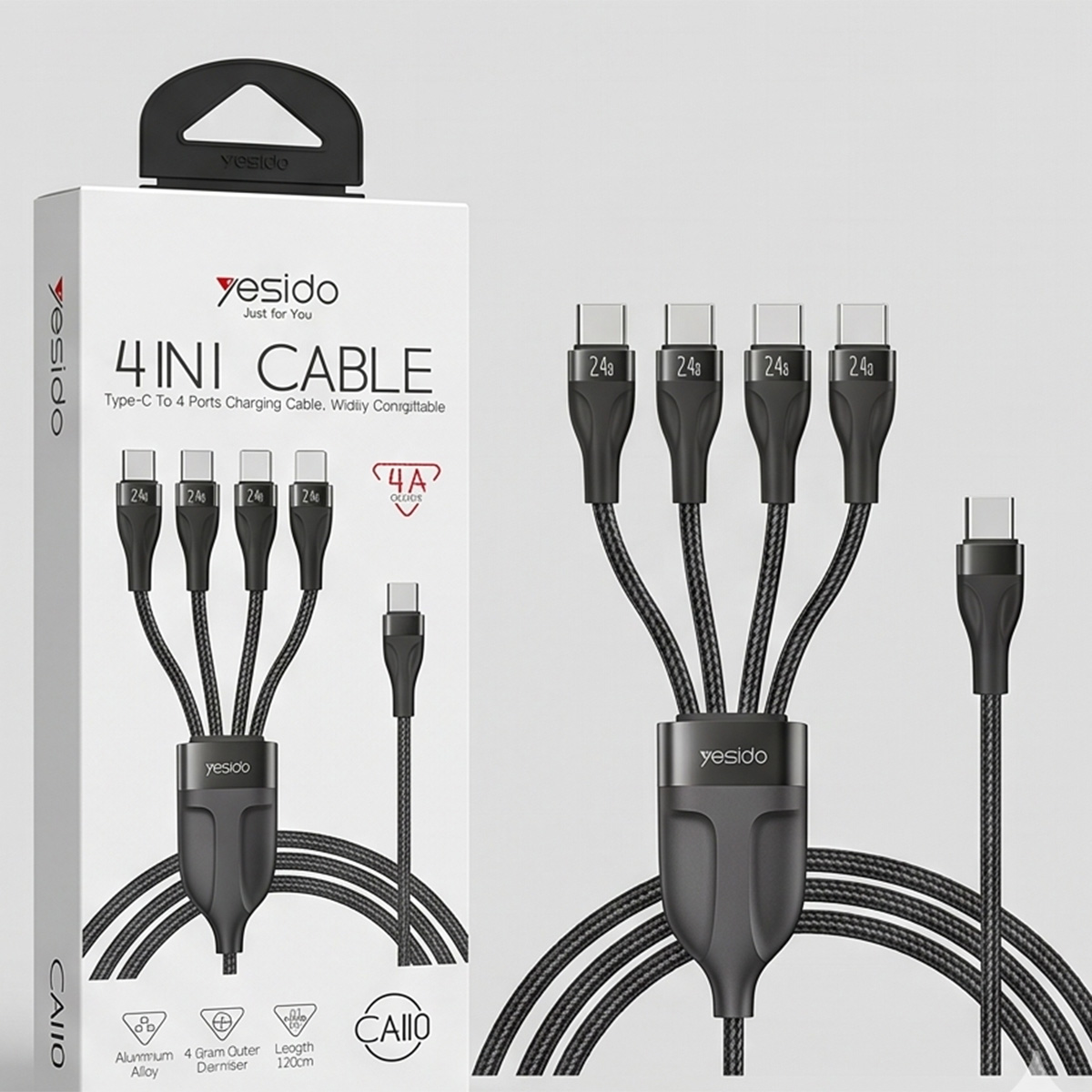 Cable 4 in 1 1.2m