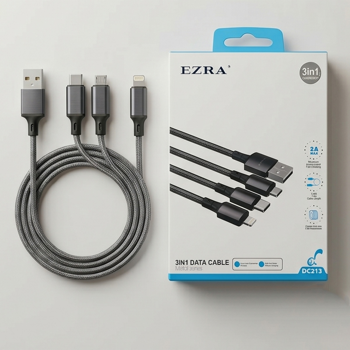 Data Cable USB 3 in 1