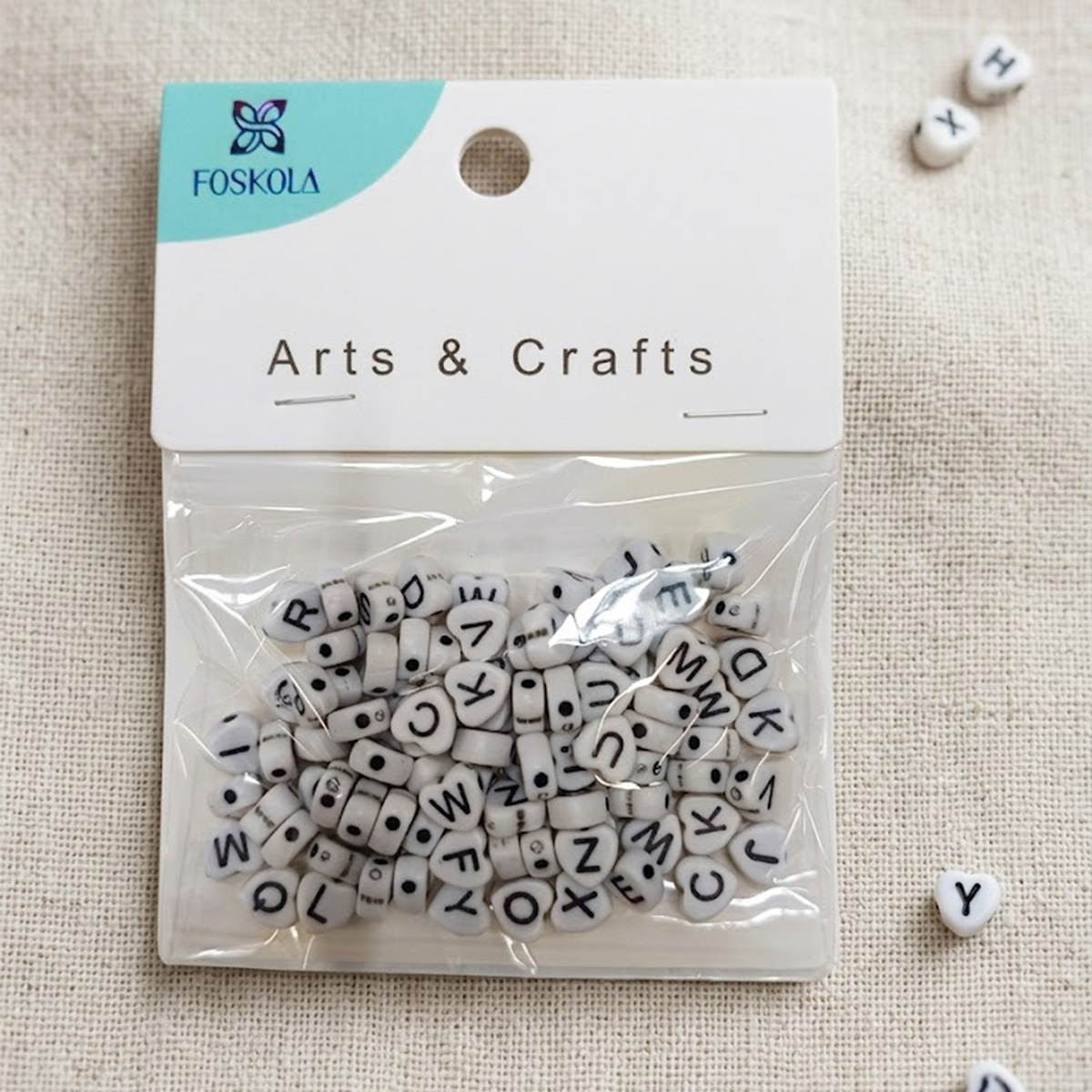 Heart Beads Alpha Black