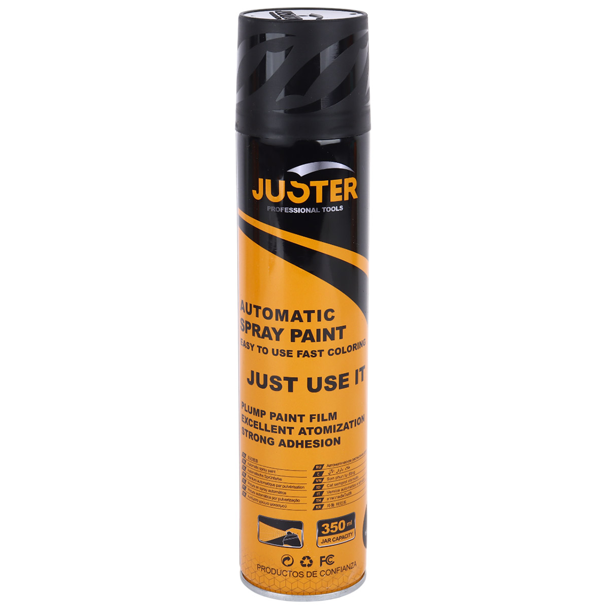 Juster Automatic Spray Paint 350ml Matte Black