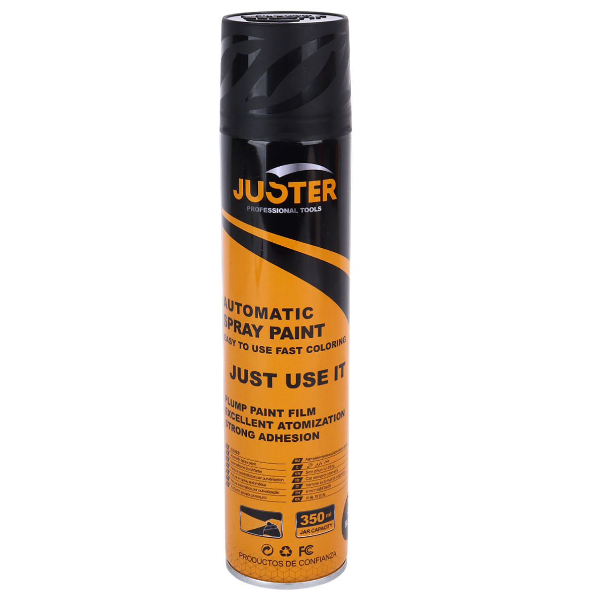 Juster Automatic Spray Paint 350ml Black