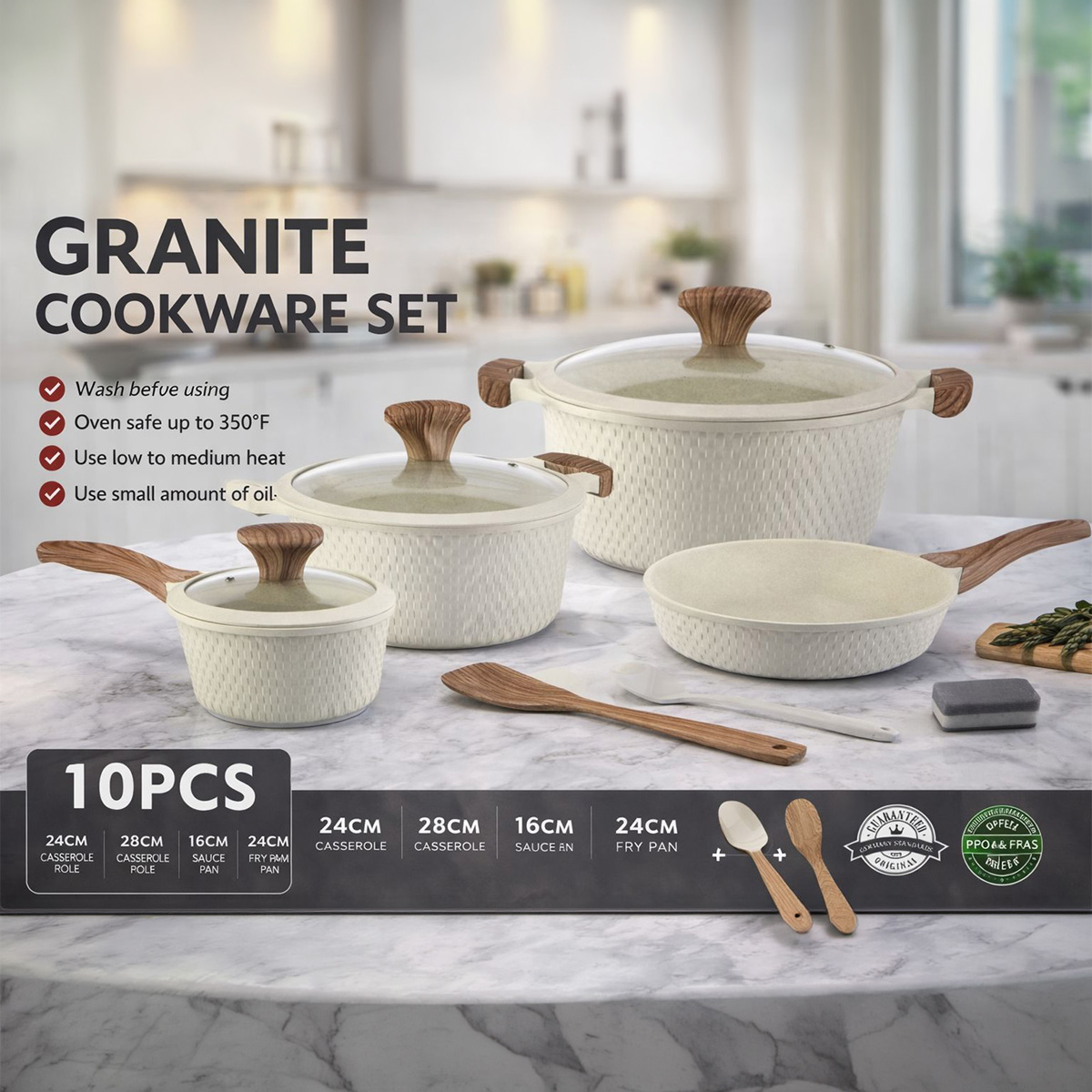 Granite Cookware Set 10 Piece