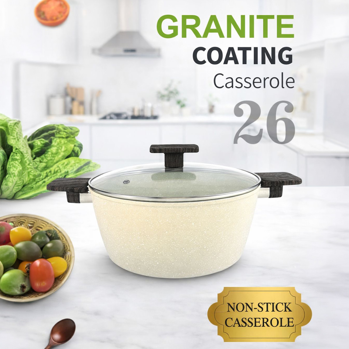 Granite Casserole 24cm