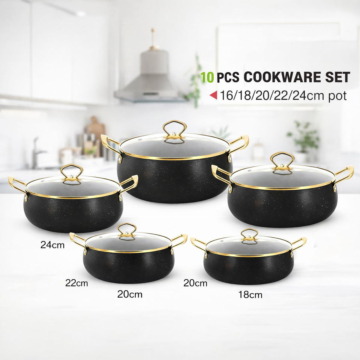 Granite Cookware Set 10 Piece