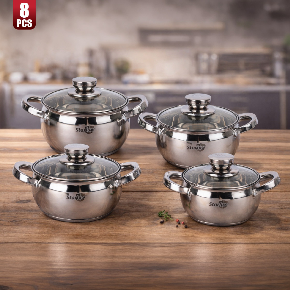 Stainless Steel Cookware Set 4 Piece
