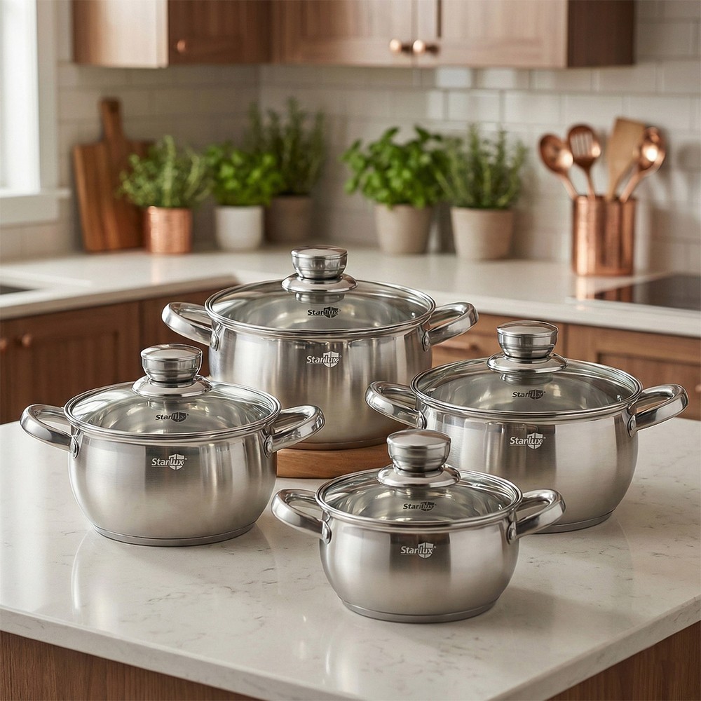 Stainless Steel Cookware Set 4 Piece