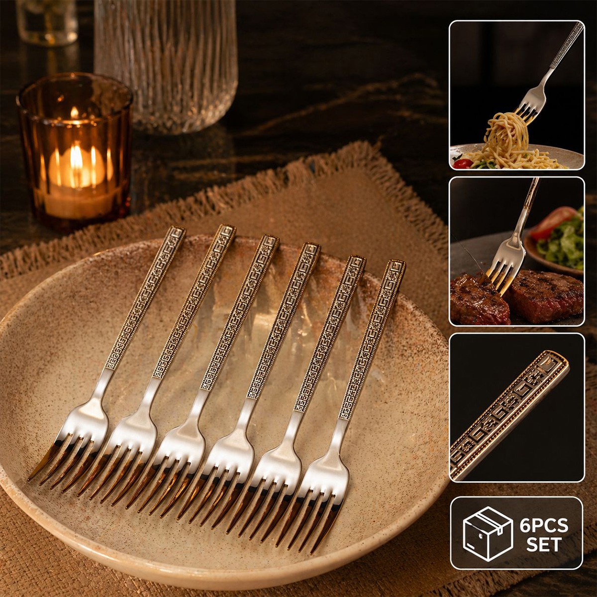 Dinner Fork Set 6 Piece