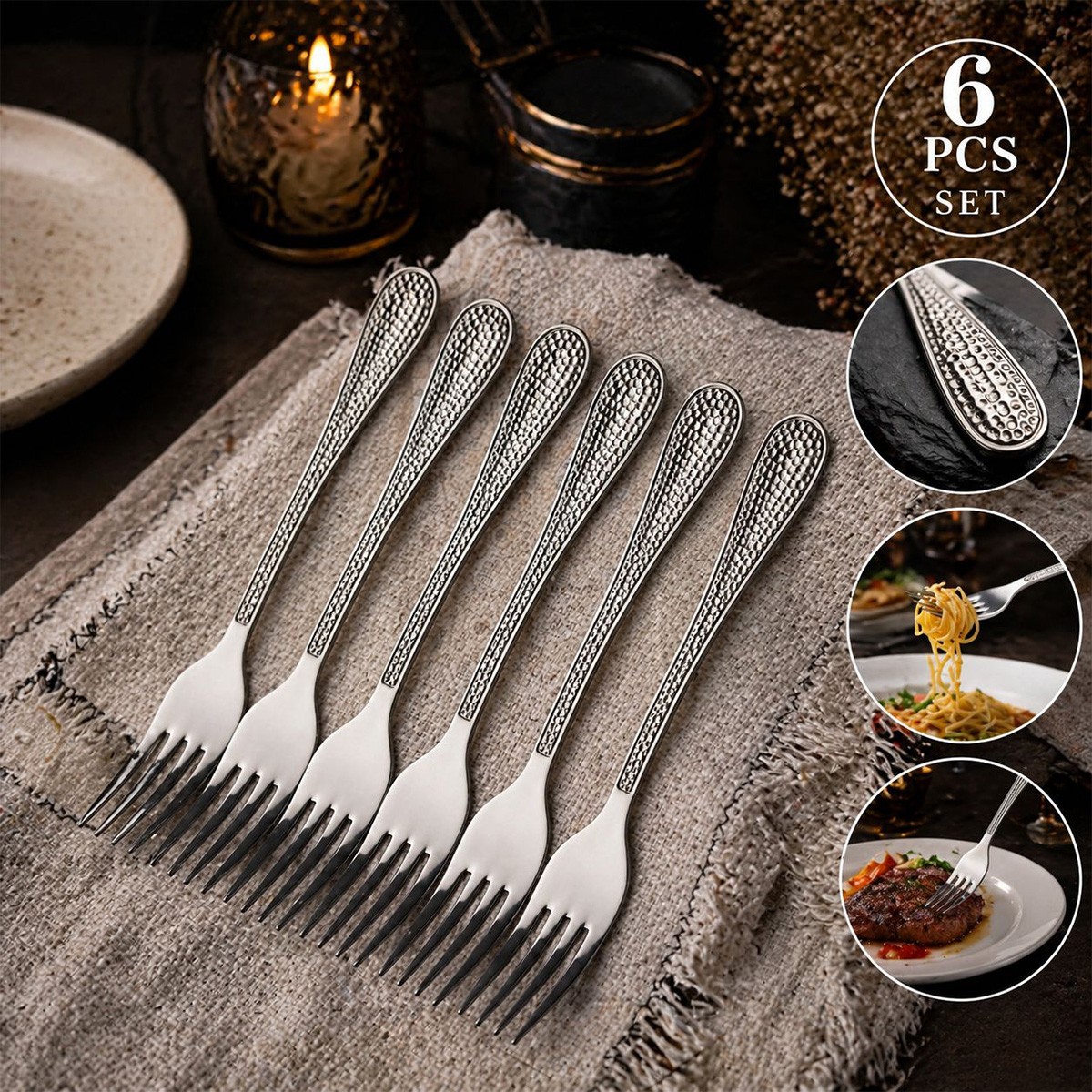 Dinner Fork Set 6 Piece
