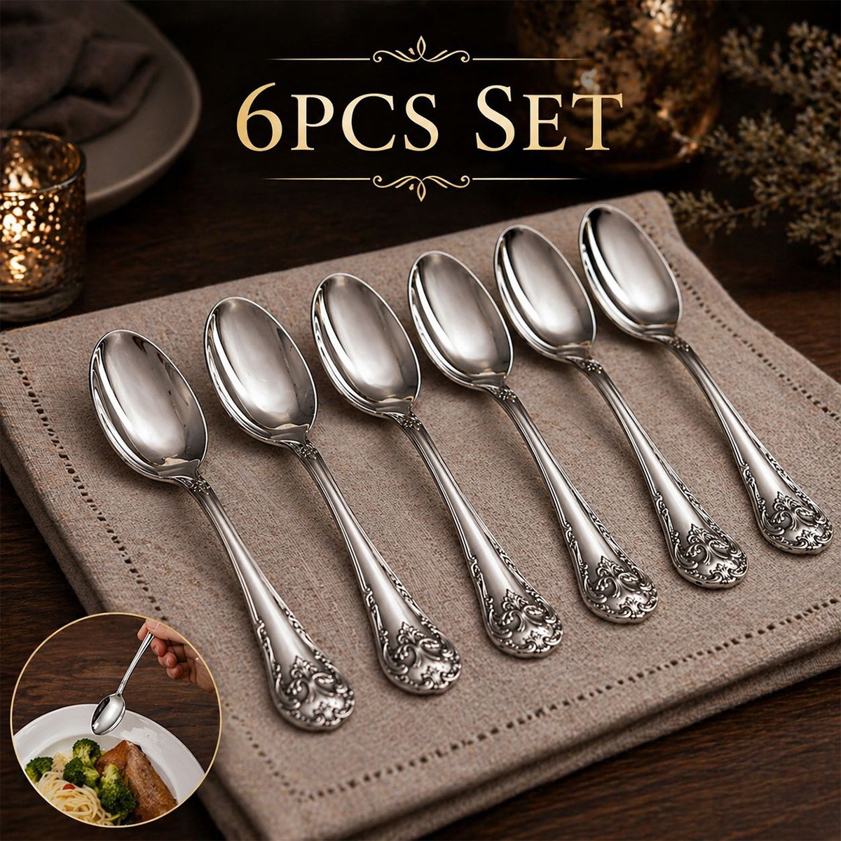 Dinner Spoon Set 6 Piece