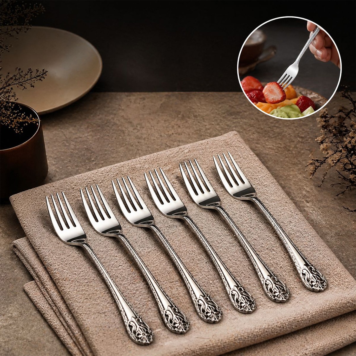 Tea Fork Set 6 Piece