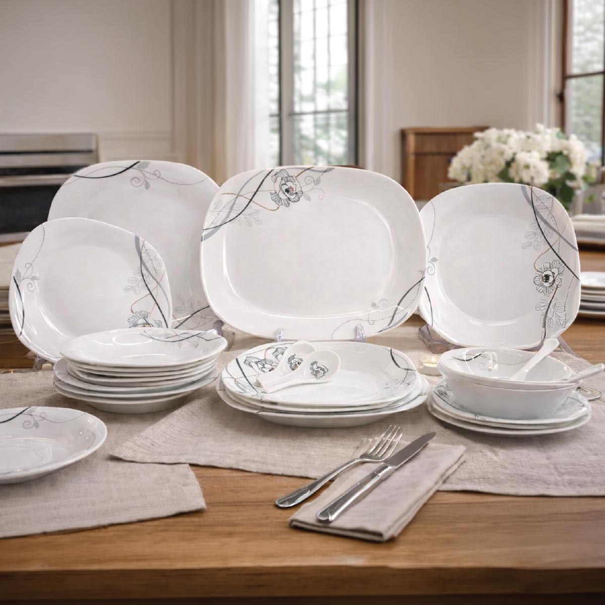 Opal Dinner Set 33 Piece