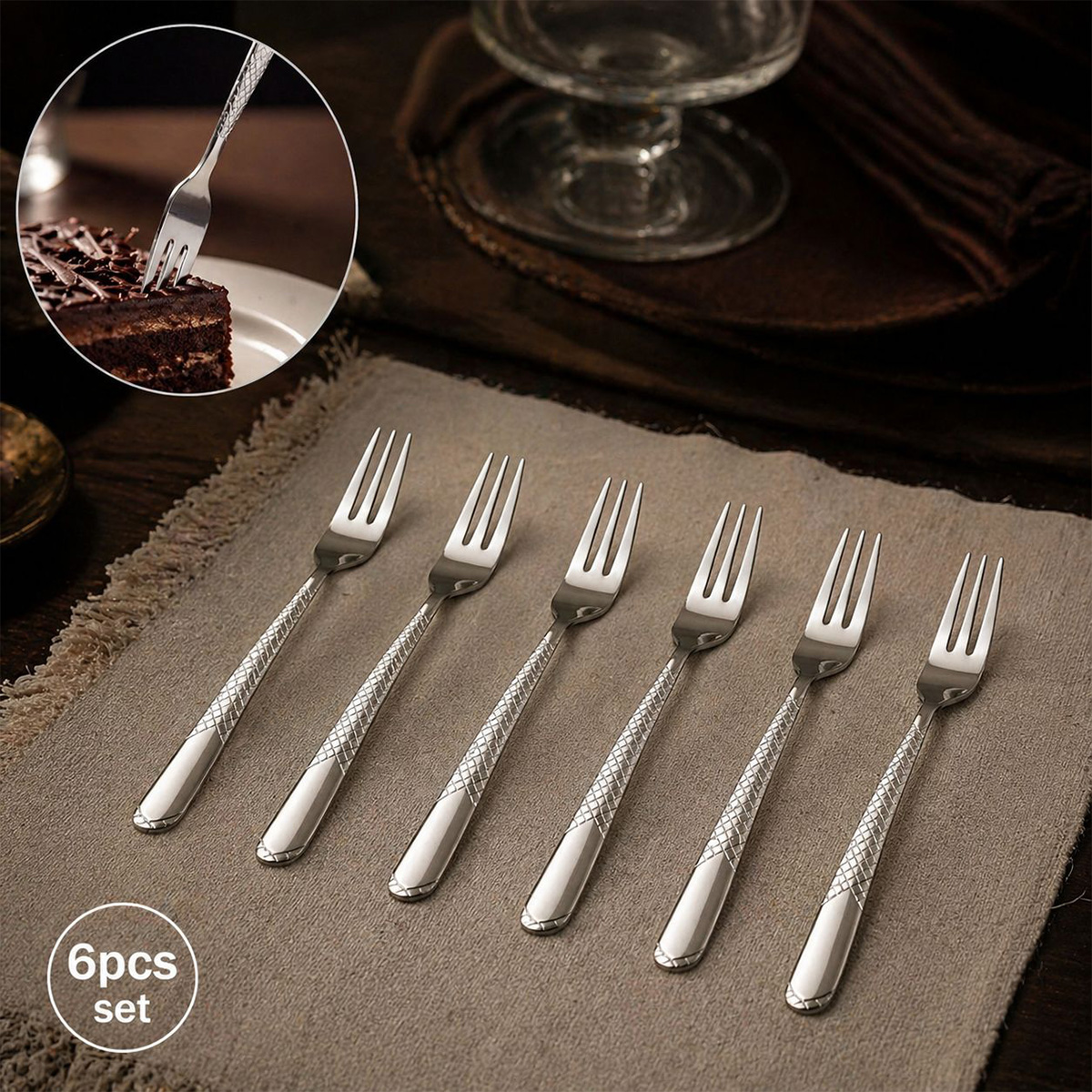 Tea Fork Set 6 Piece