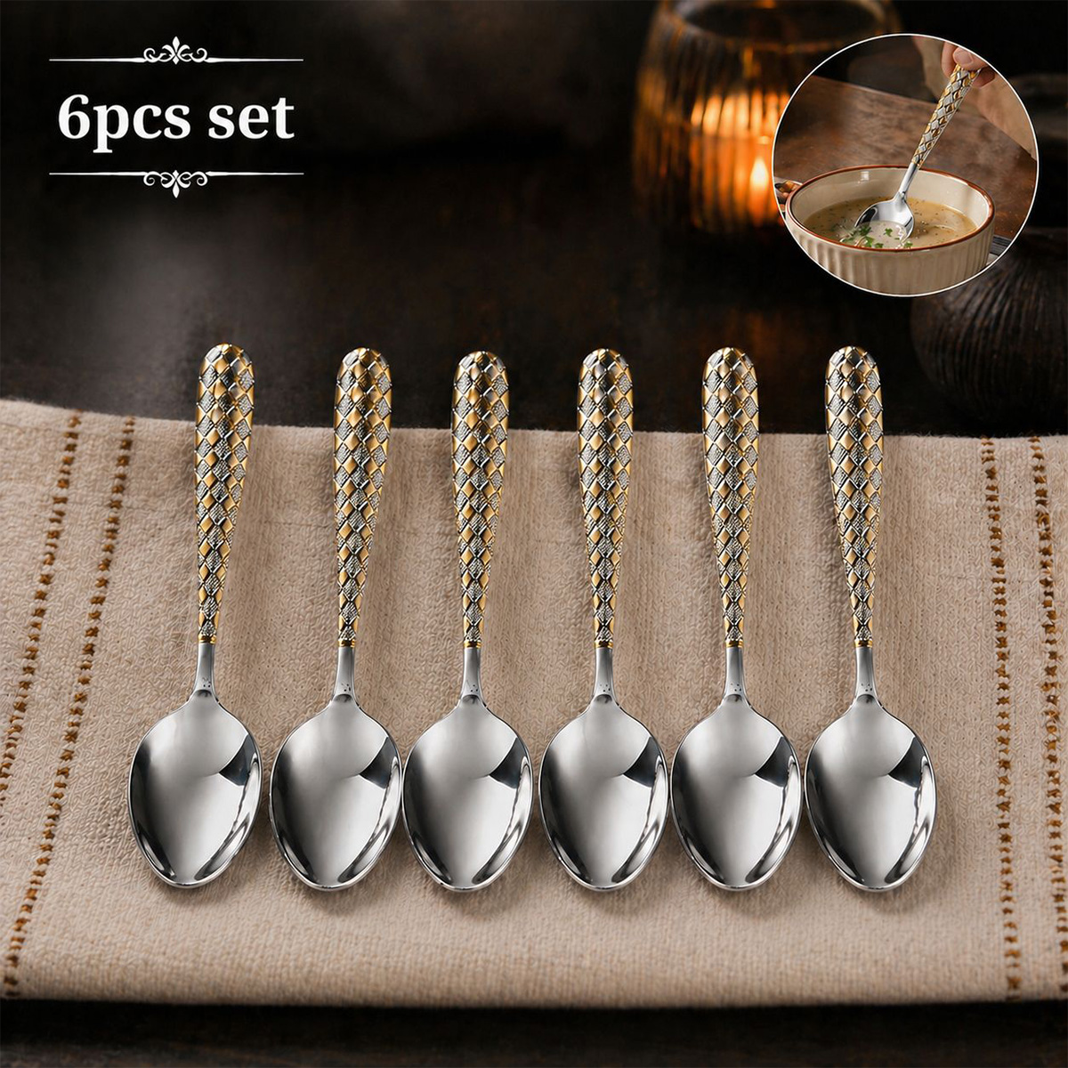 Dinner Spoon Set 6 Piece