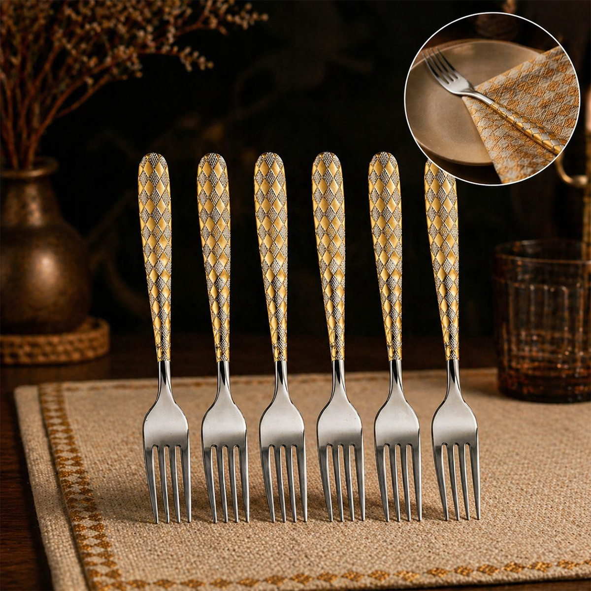 Dinner Fork Set 6 Piece
