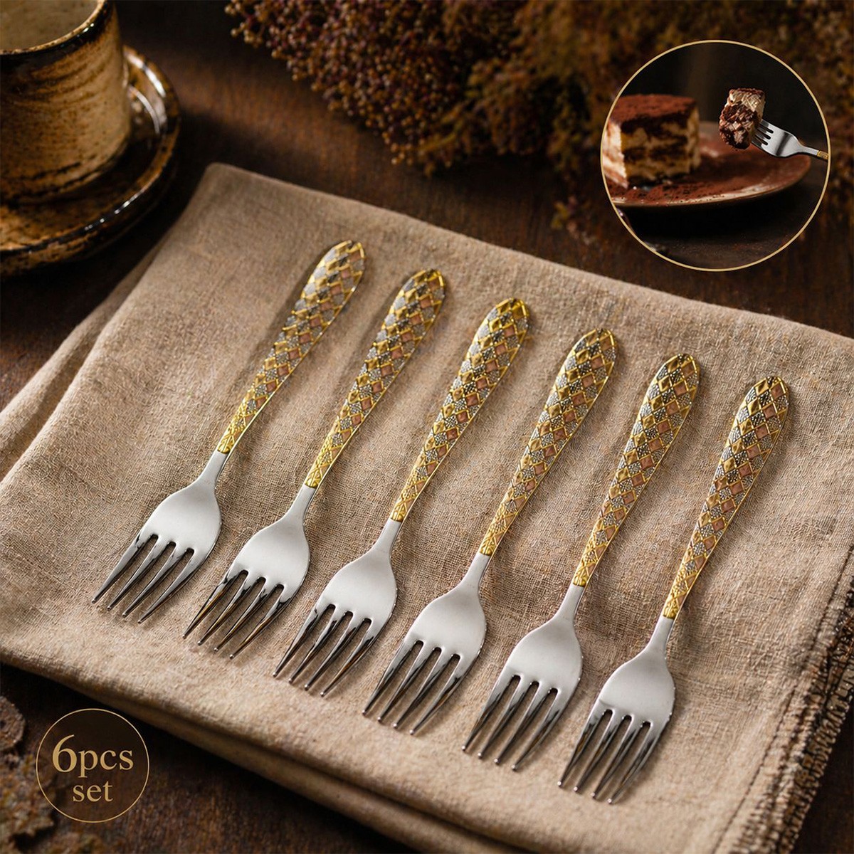 Tea Fork Set 6 Piece