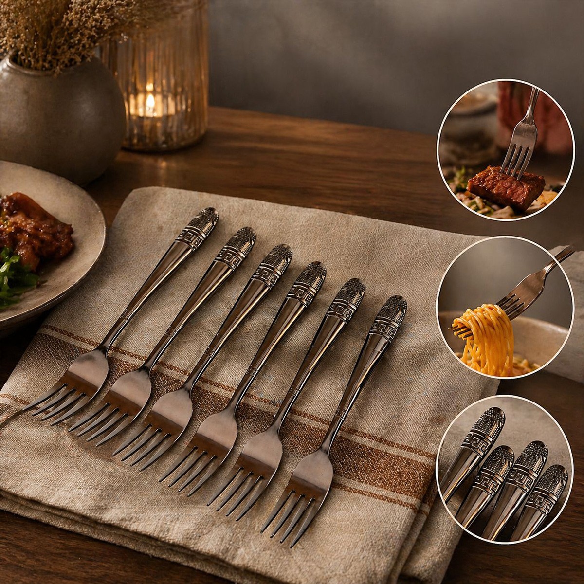 Dinner Fork Set 6 Piece