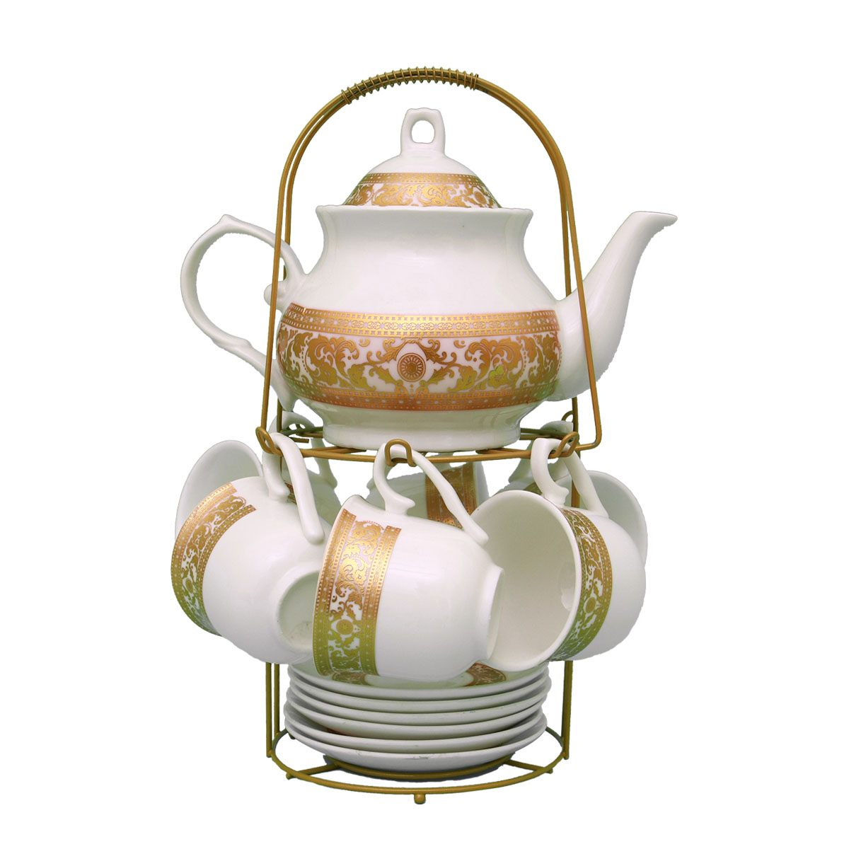 Tea Set with Stand 15 Piece