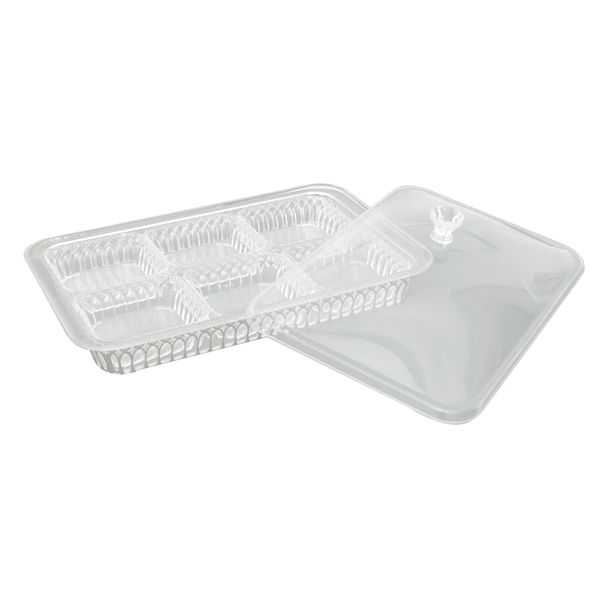 Acrylic Candy Bowl 6 Compartment