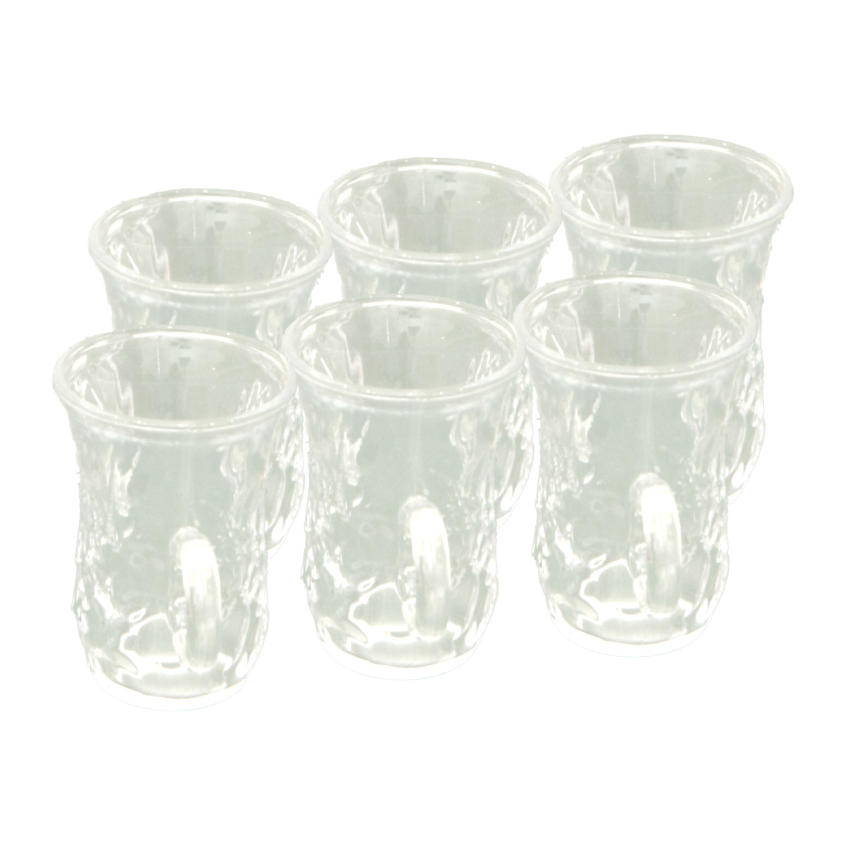 Plain Glass Istikan Set 6 Piece