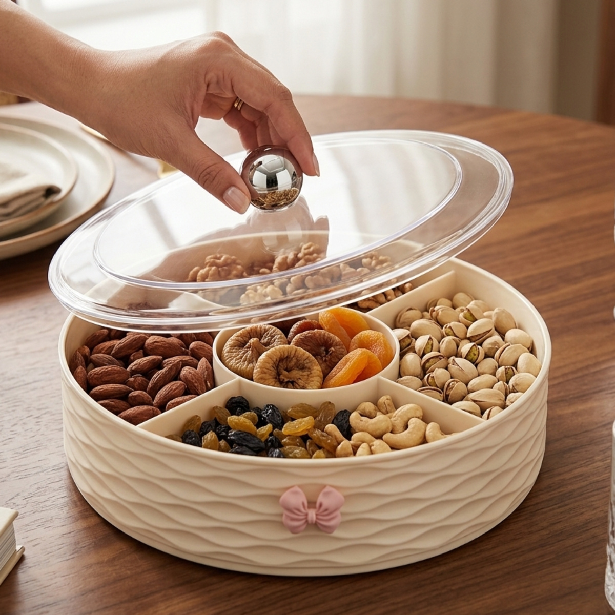 PET Candy Box 4 Compartment