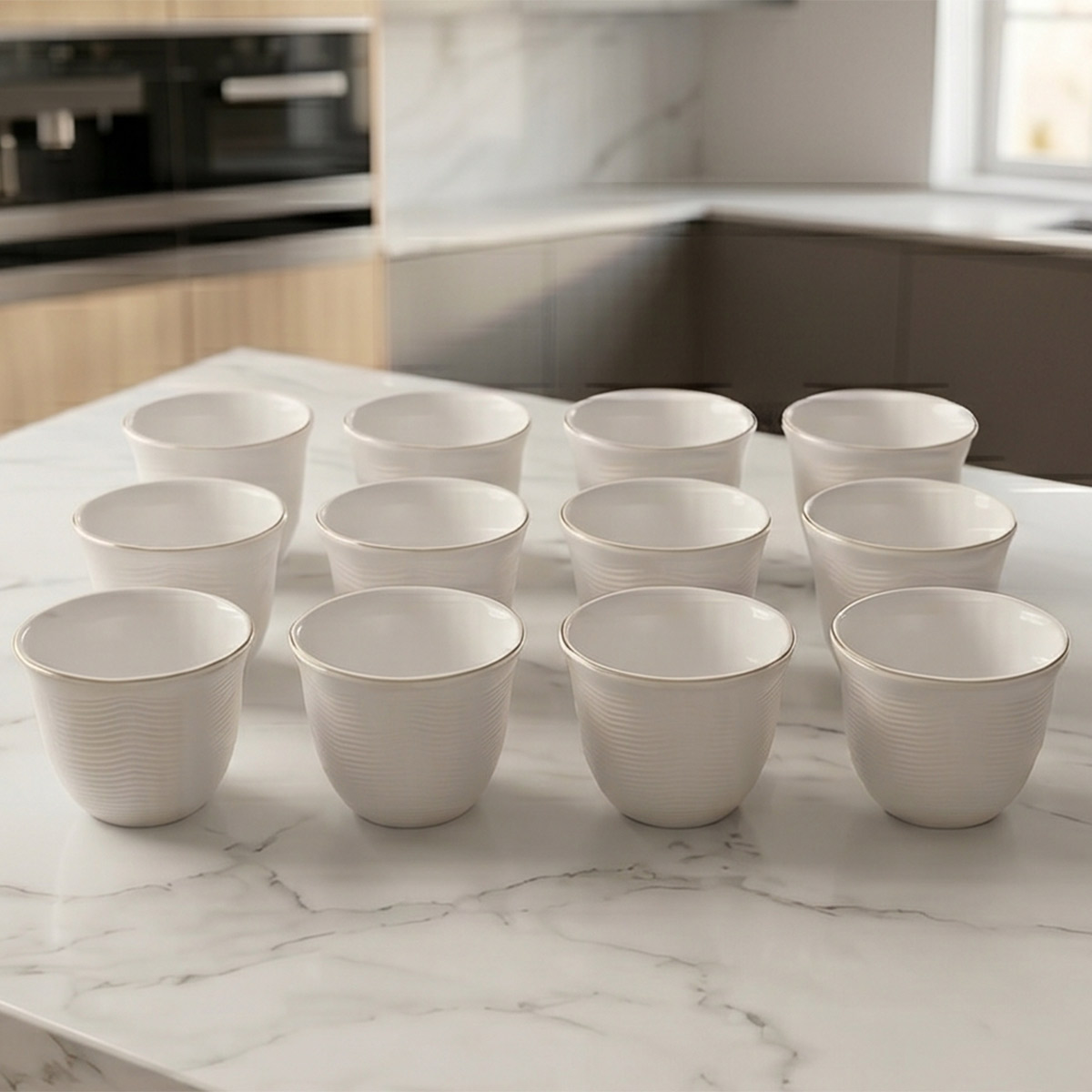 Ceramic Cawa Cup Set 12 Piece