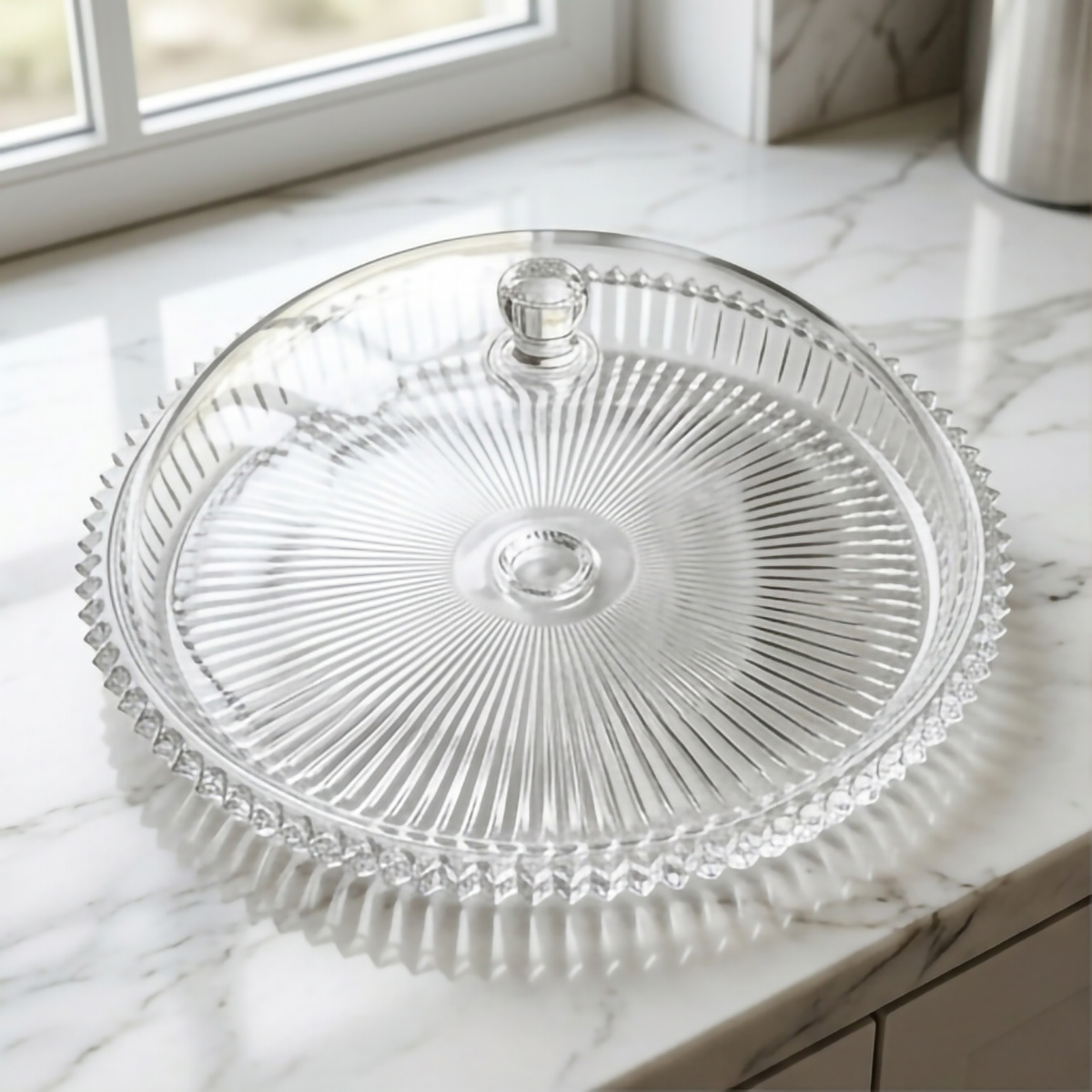 Footed Acrylic Cake Dome