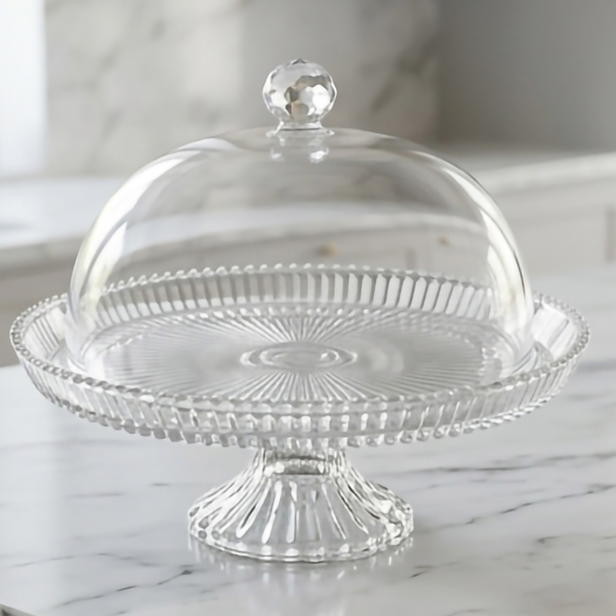 Footed Acrylic Cake Dome