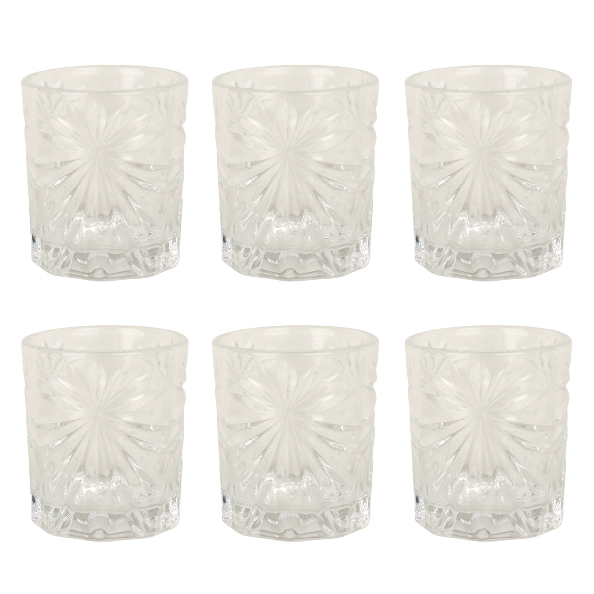 Glass Coffee Cup Set 6 Piece