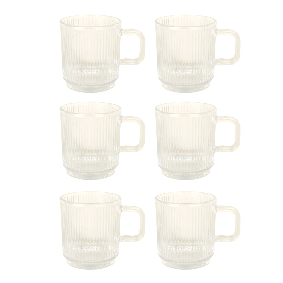 Glass Tea Cup Set 6 Piece