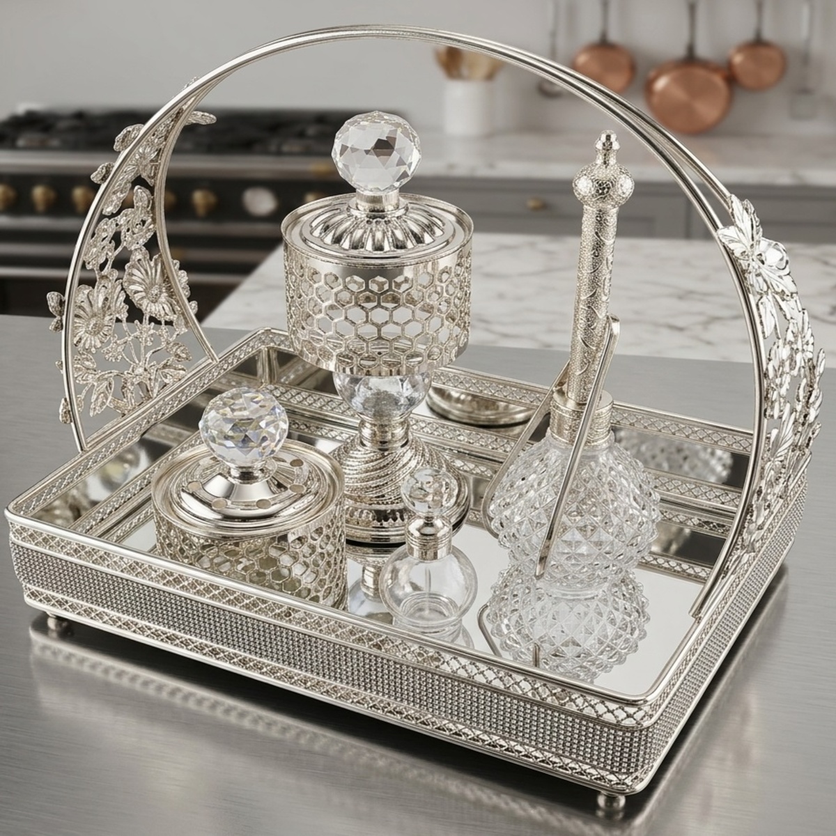 Silver Burner Set
