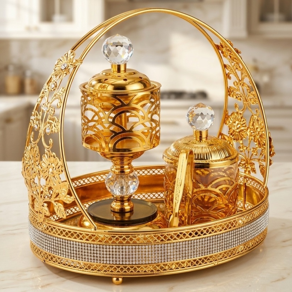 Small Gold Burner Set