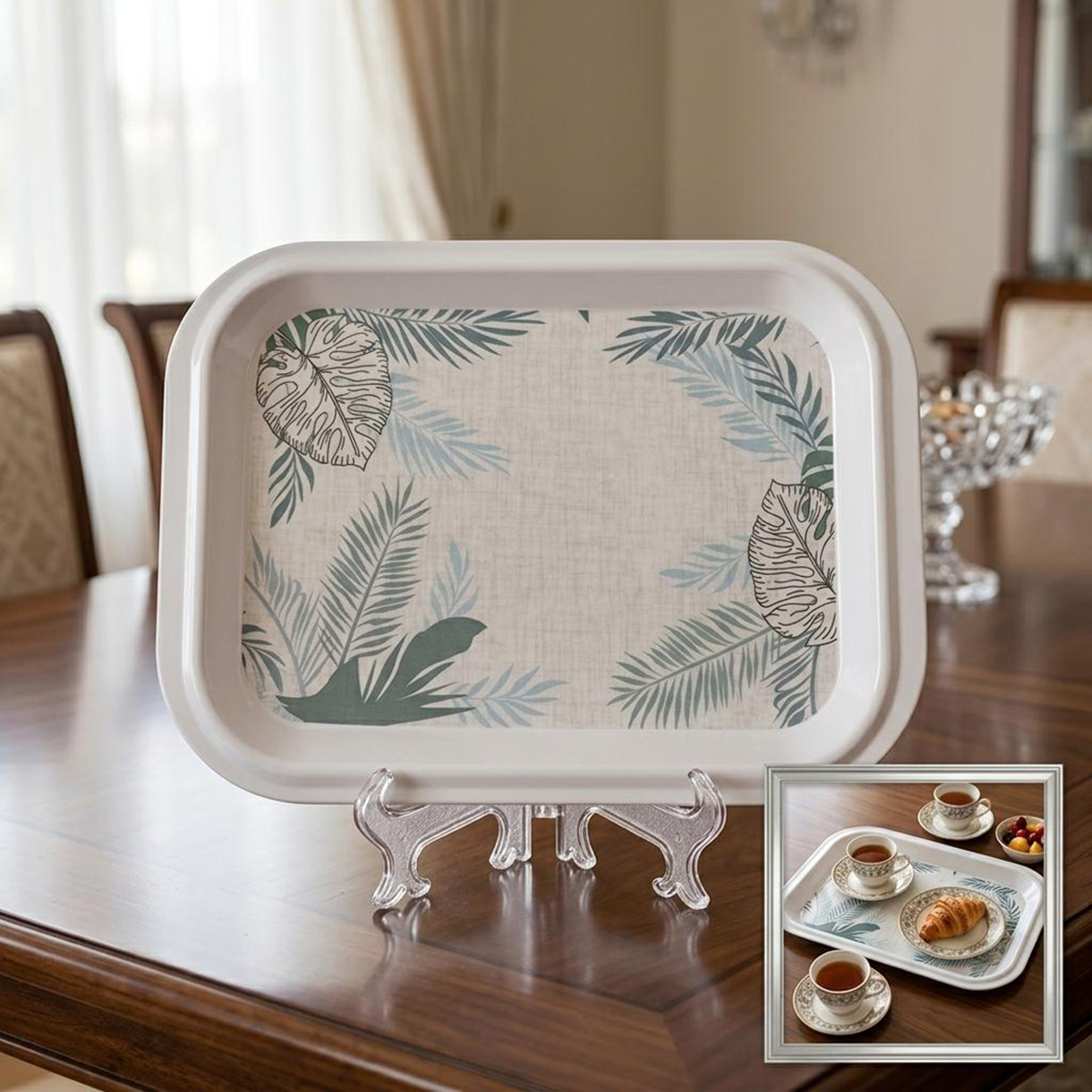Medium Rectangular Melamine Tray