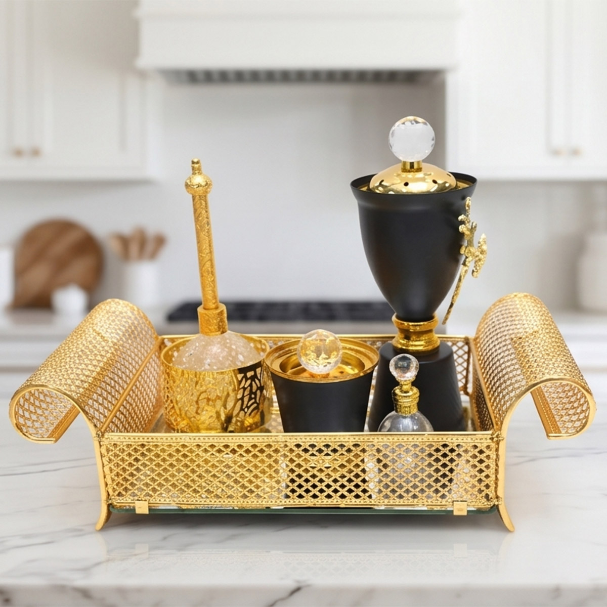 Burner Set Gold and Silver