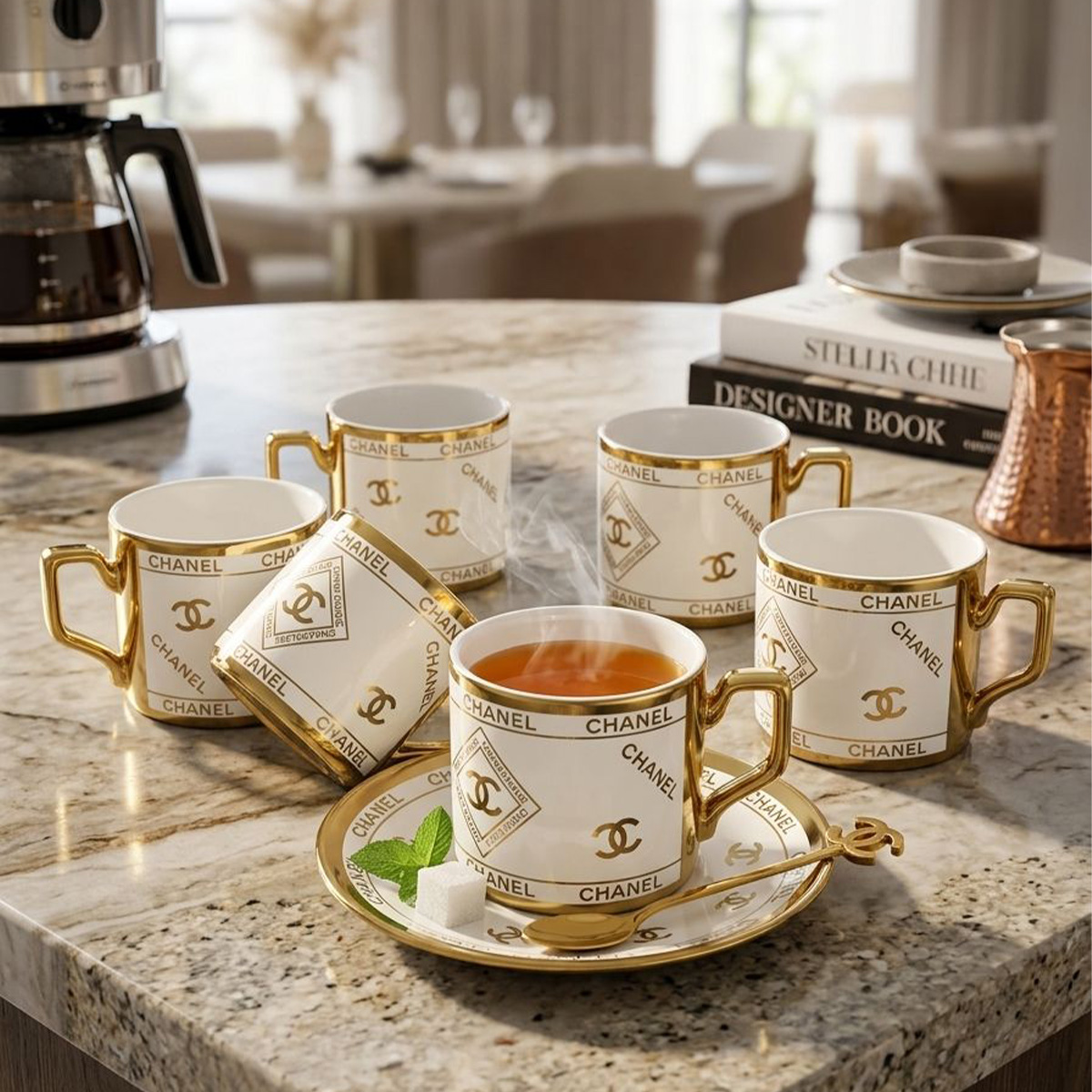 Tea Cup Saucer Set 12 Piece