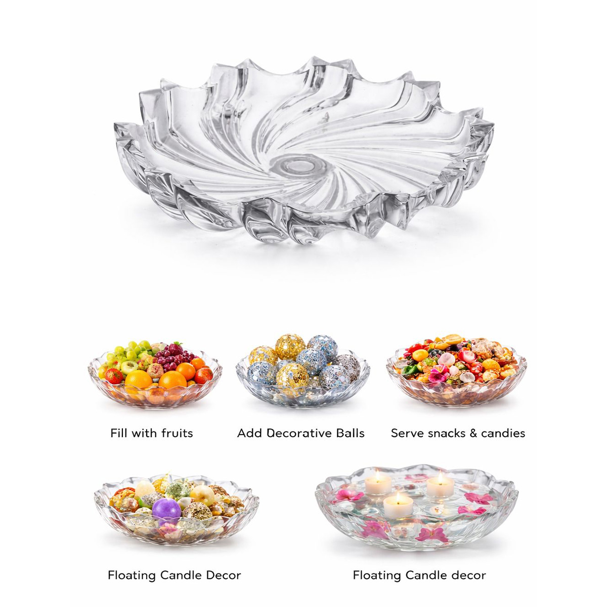 Glass Fruit Bowl