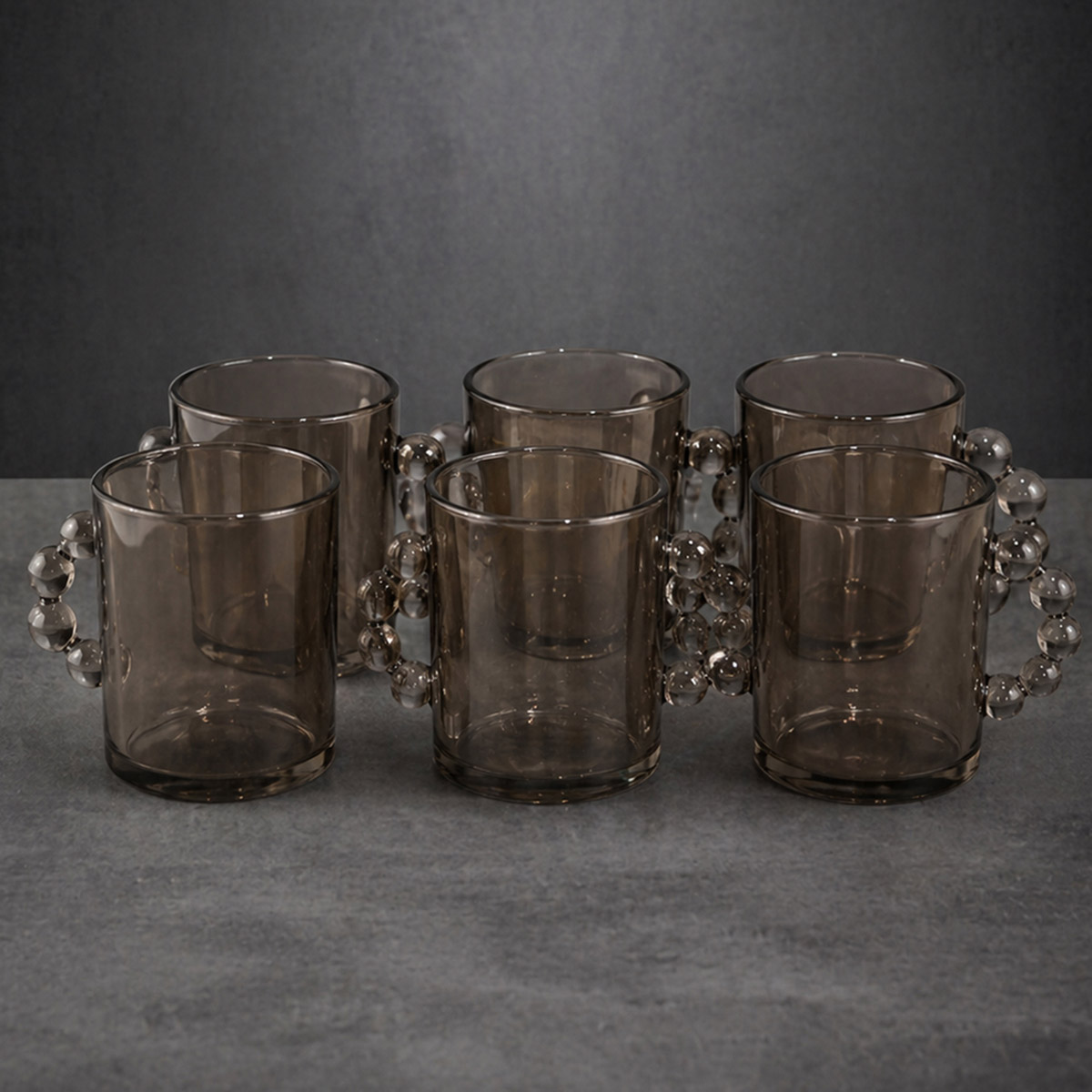 Glass Mug Set 6 Piece