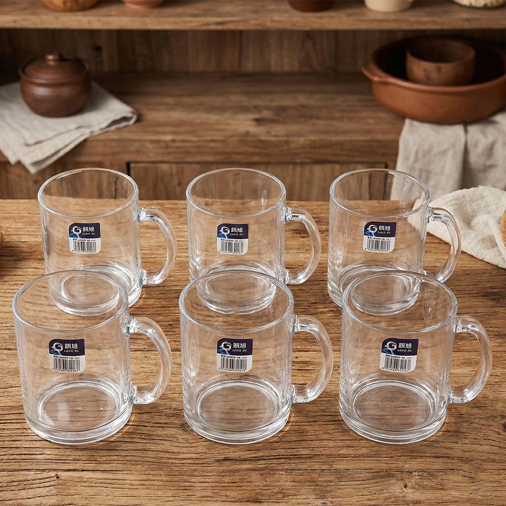 Glass Mug Set 6 Piece