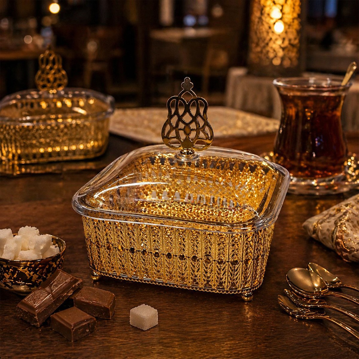 Metal Candy Bowl