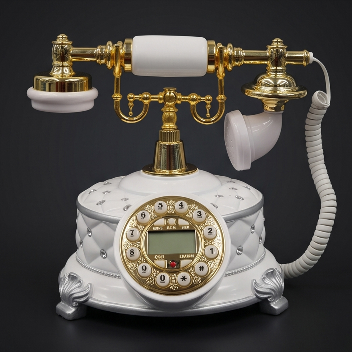 Antique Ceramic Telephone Decor
