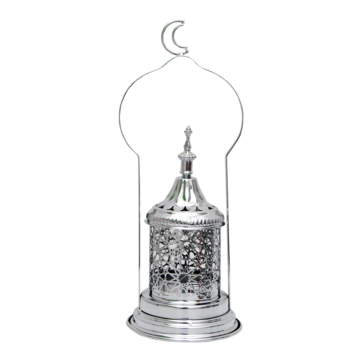 Silver Light-Up Lantern