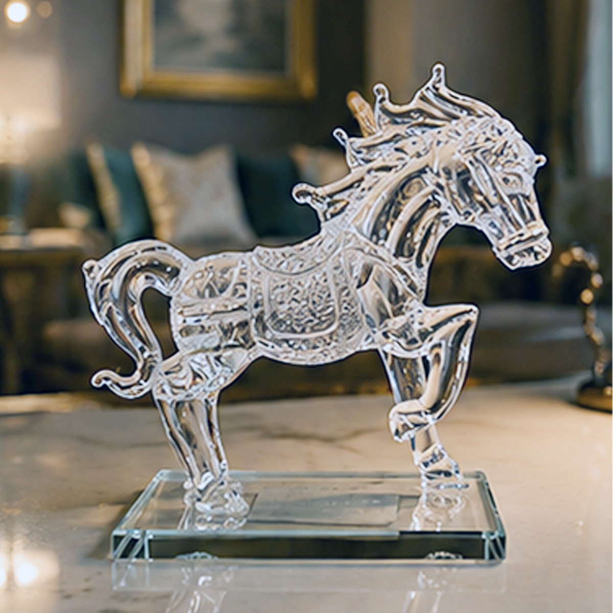Crystal Horse Figurine