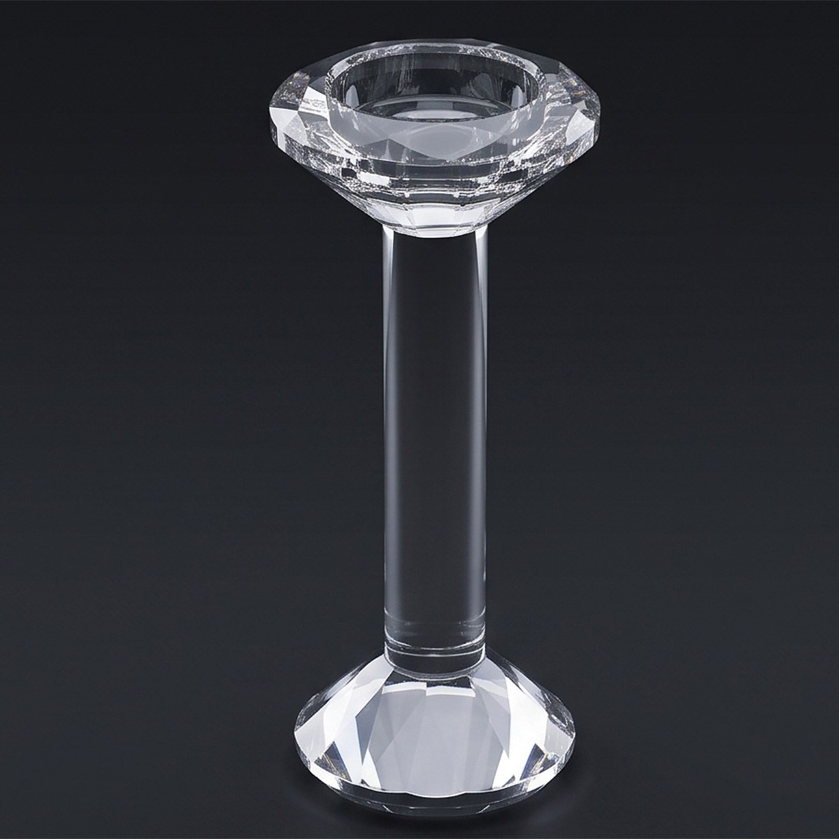 Crystal Candle Holder 15cm