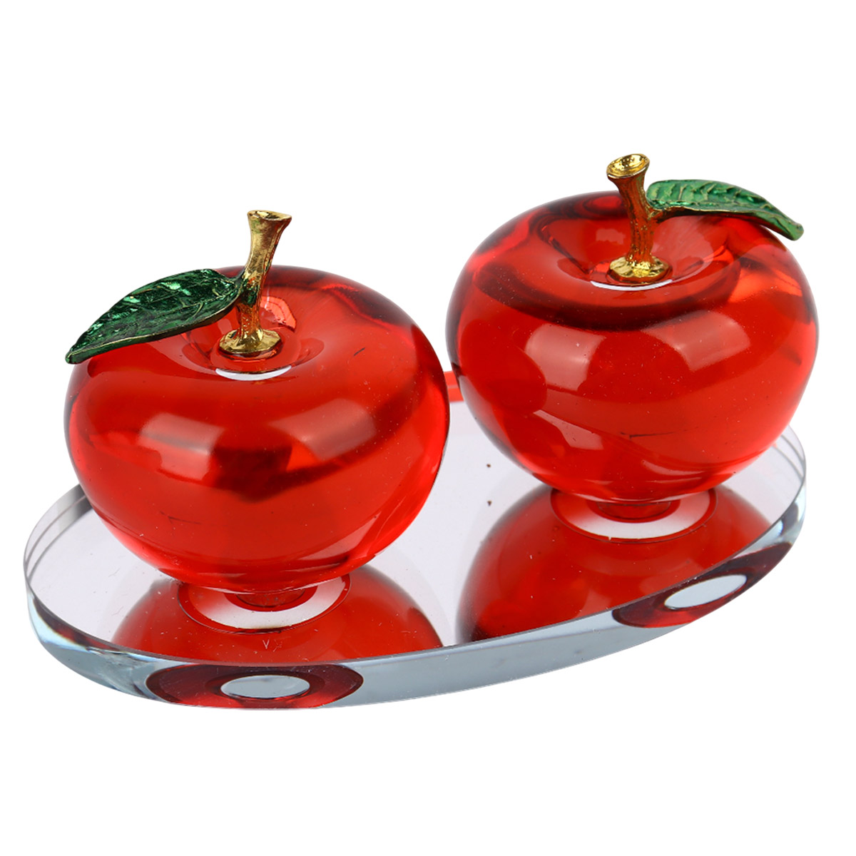 Crystal Apple Ornament